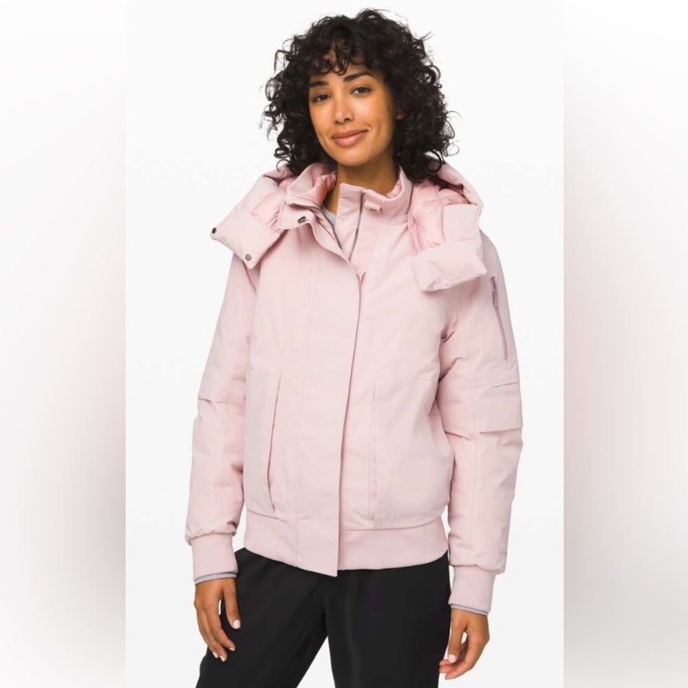 Lululemon Winter Coat, Detachable Hood, Pink Color, Super Warm